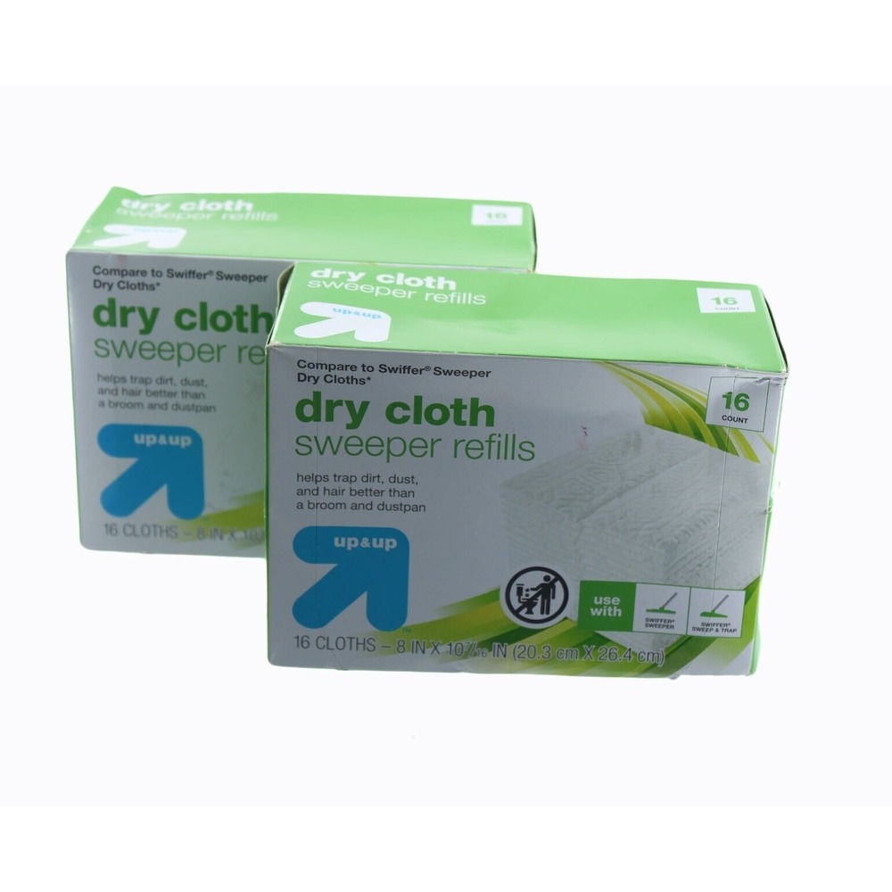 Floor Sweepers Dry Cloths 2 Pack Up & Up Dry Cloth Sweeper Refills 16 Ct Distr